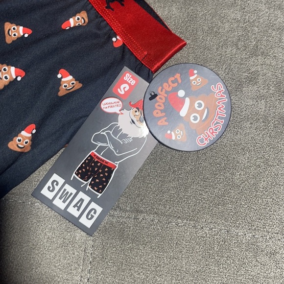 💩🎅 Swag Poop Emoji with Santa Hat Boxers🎅💩 - Picture 3 of 5